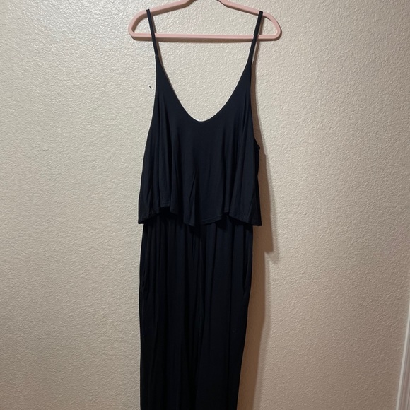 Boutique black romper plus size with pockets!!! - Picture 2 of 3